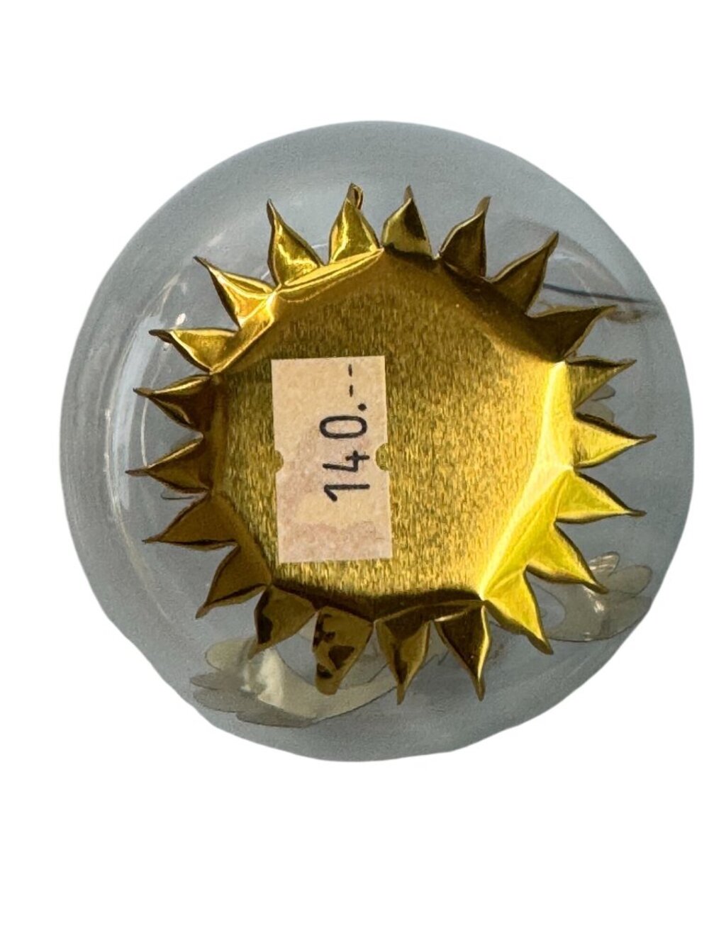 Resl Lenz Germany Glass Gyro Ornament Bell Spinner Gold Foil Globe 3 1/2" - Picture 7 of 7